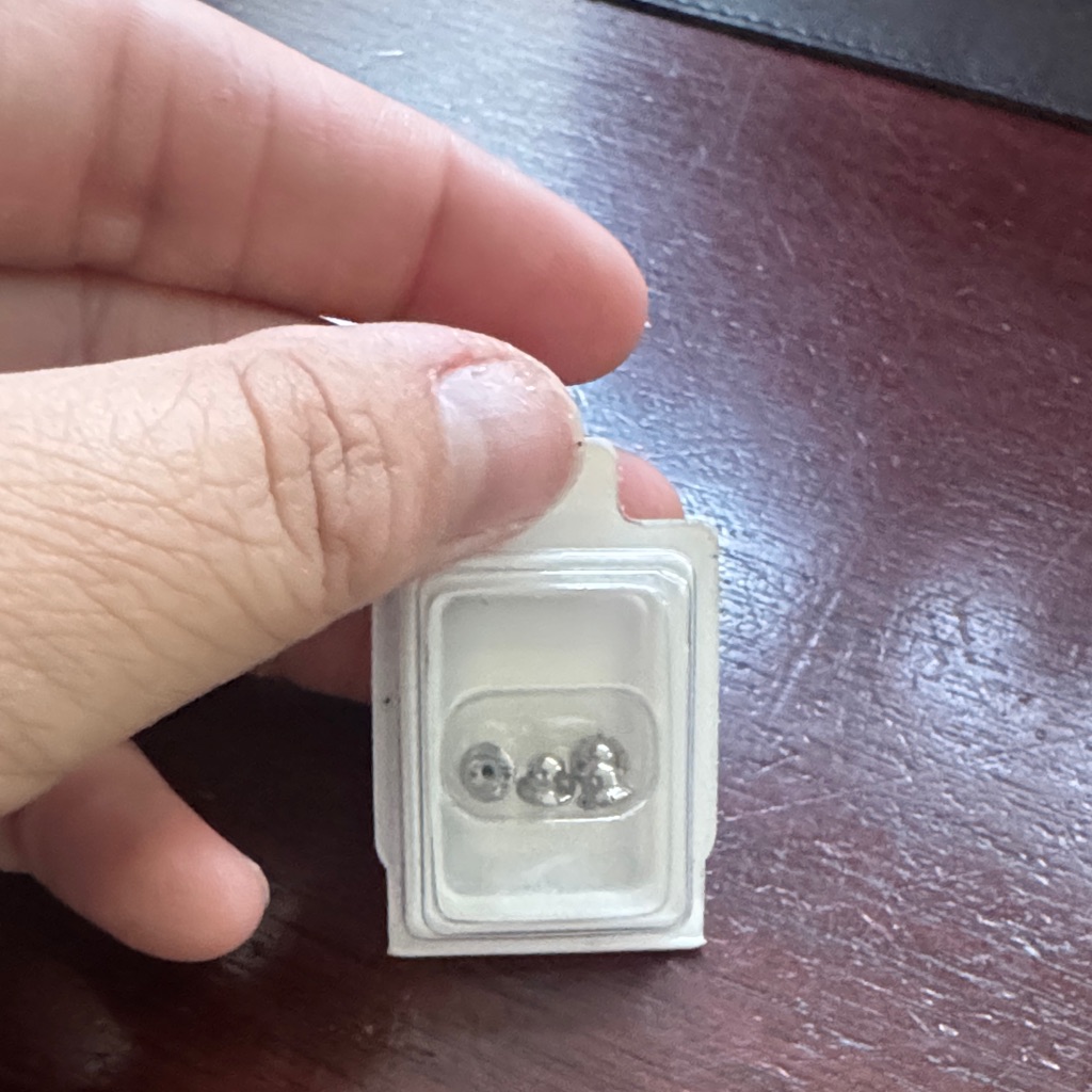 Pack Of 4 Sstl Sld Stud Earring Backs